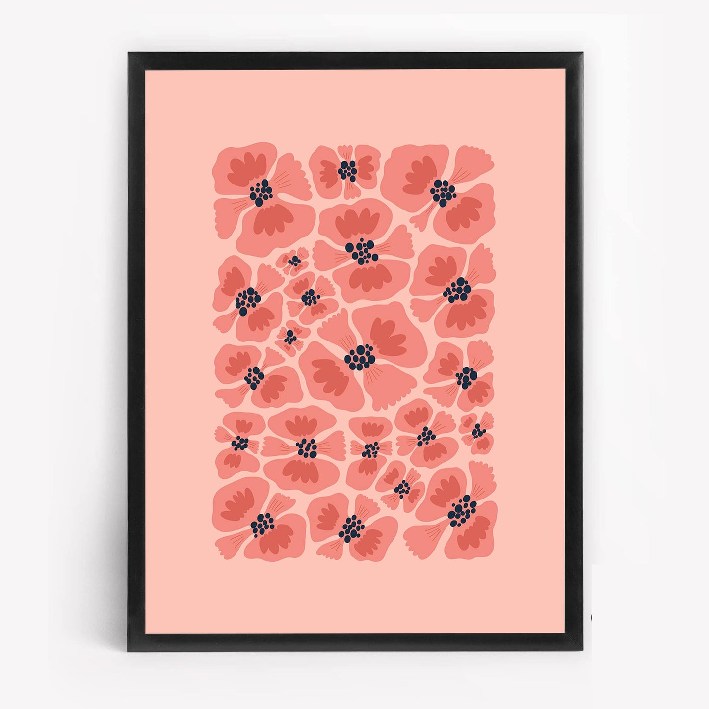 Modern Floral Art Painting | Framed Wall Decor for Home & Office Painting