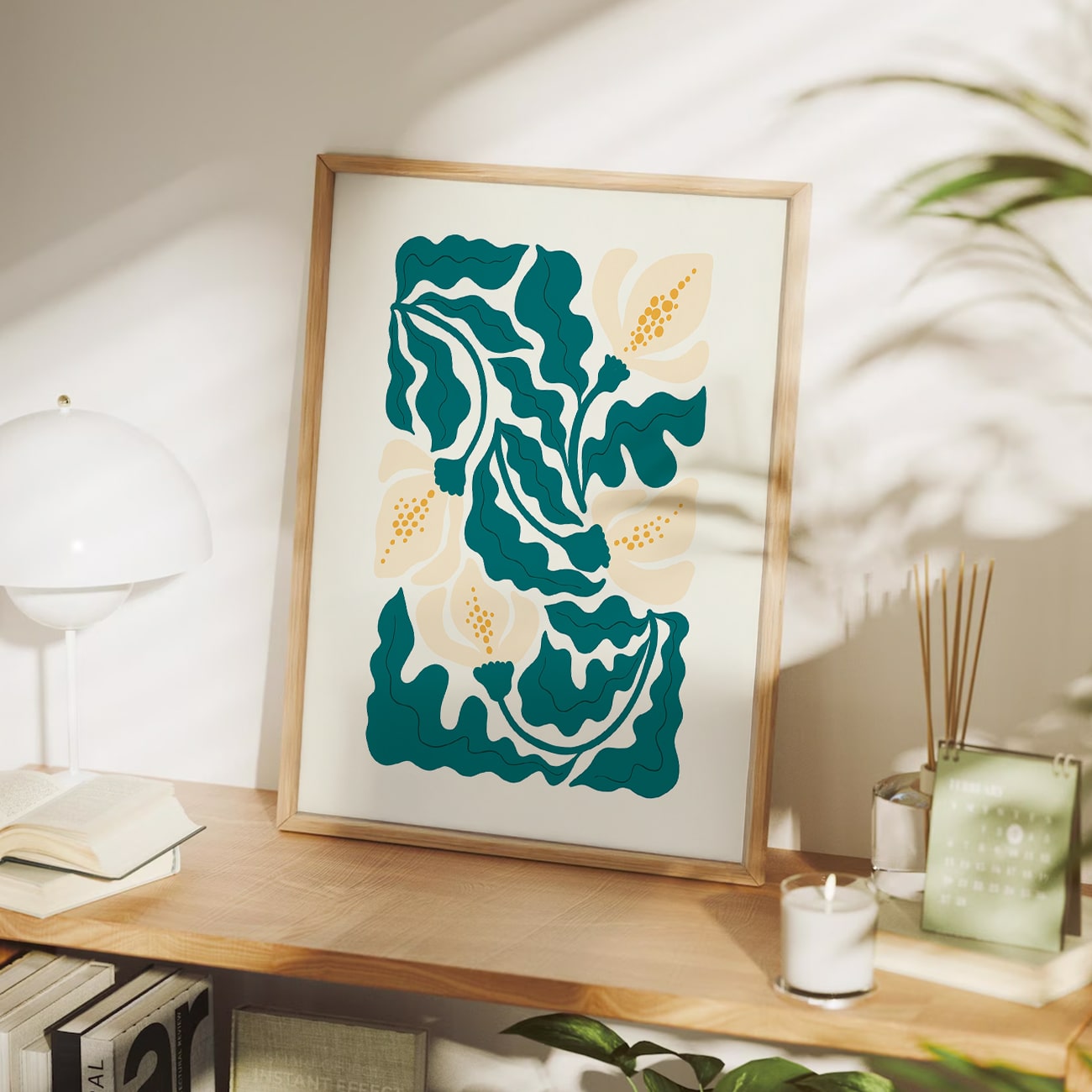 Modern Botanical Wall Art | Nature- Inspired Home Decor Painting