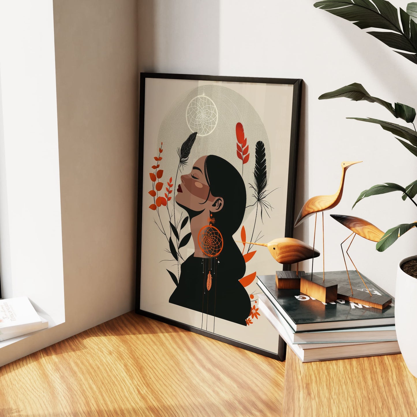 Dreamcatcher Tattoo Woman Wall Art