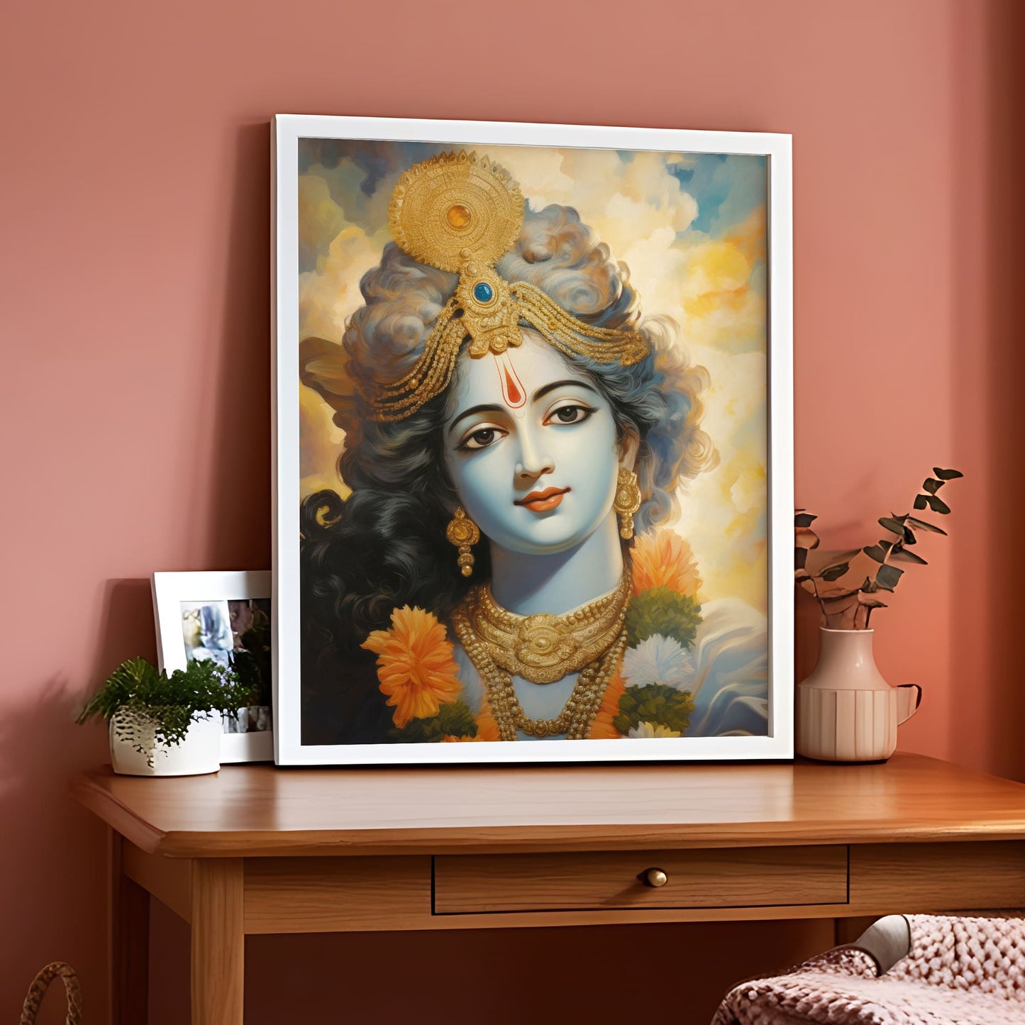 Portrait Krishna Wall Art