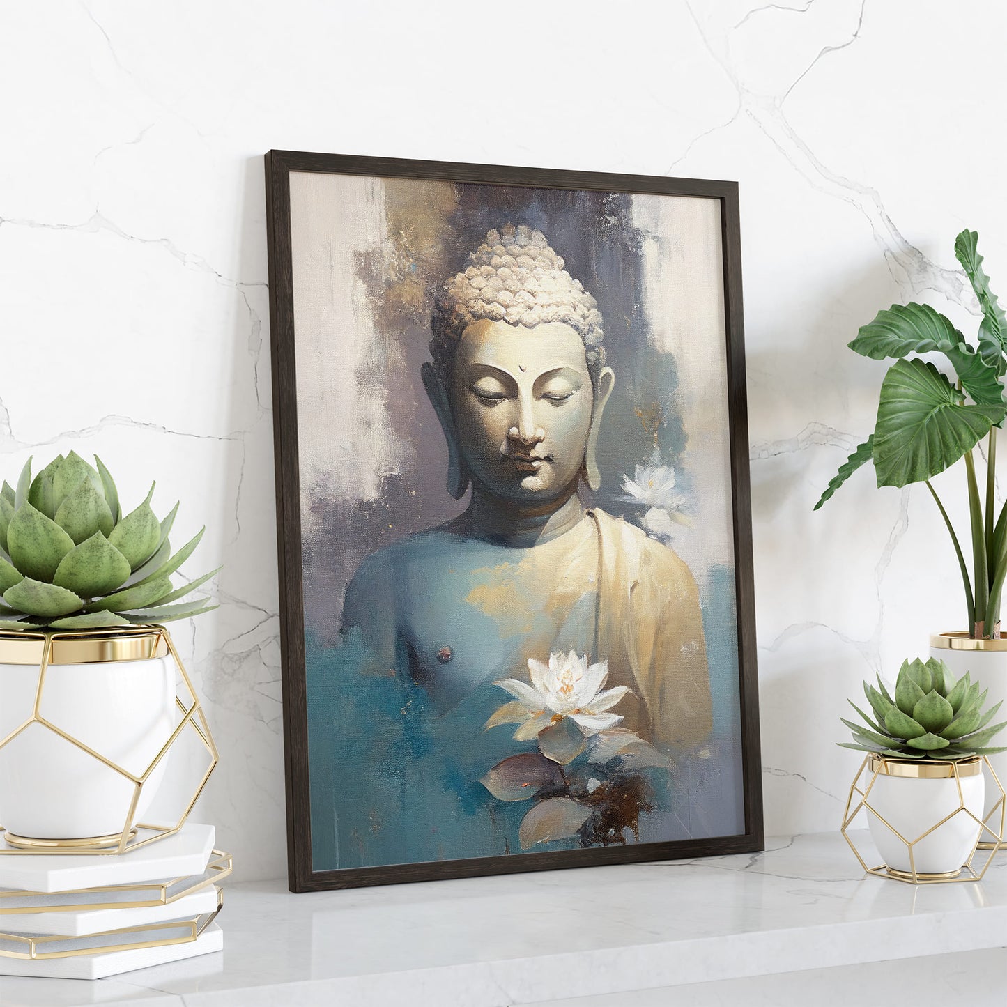 Buddha Statue Oil Painting Wall Art Frame (Copy)