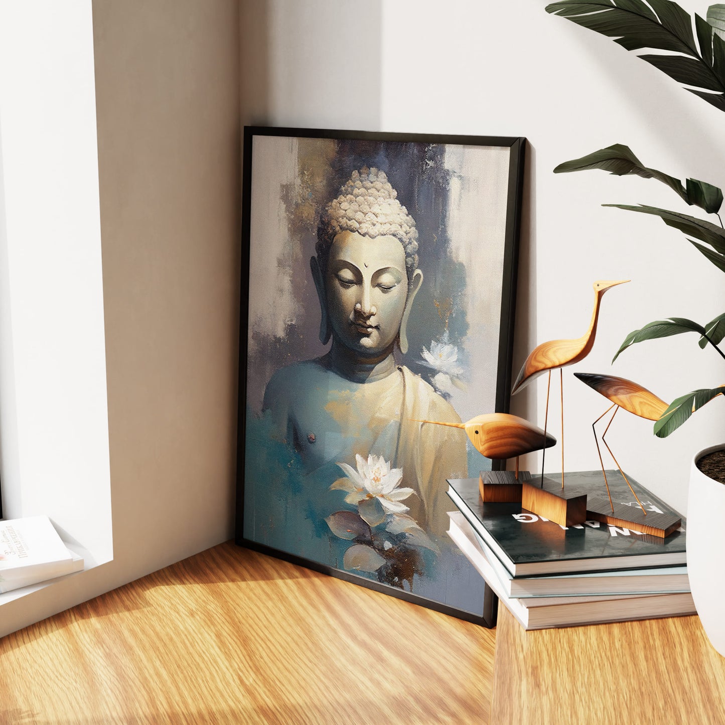 Buddha Statue Oil Painting Wall Art Frame (Copy)