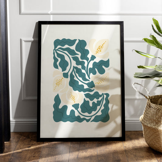 Modern Botanical Wall Art | Nature- Inspired Home Decor Painting