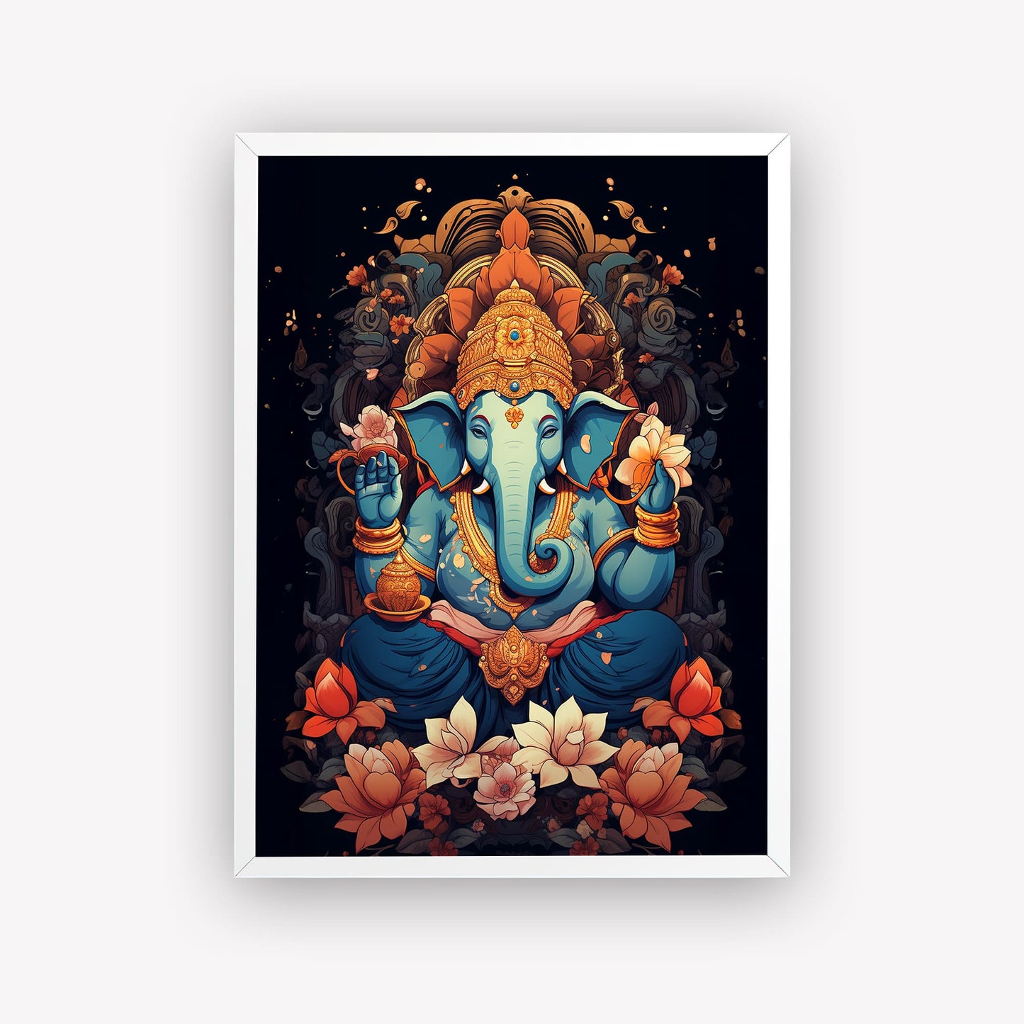 Ganesha Portrait Hindu God Wall Art