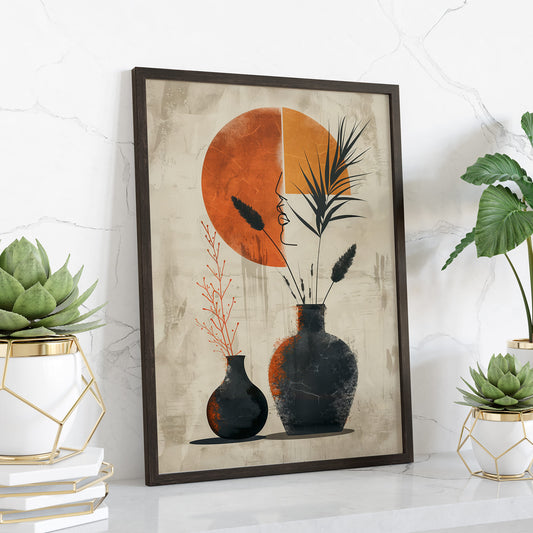 Illustration Digital Style With Pottery Wall Art