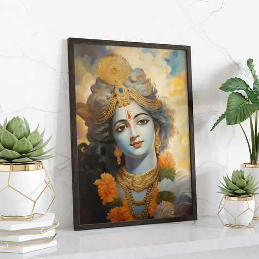 Portrait Krishna Wall Art