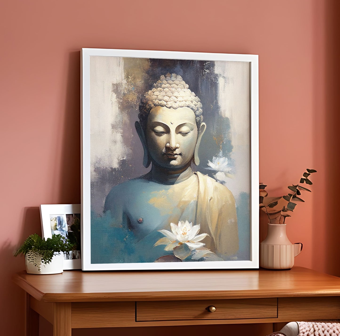 Buddha Statue Oil Painting Wall Art Frame (Copy)