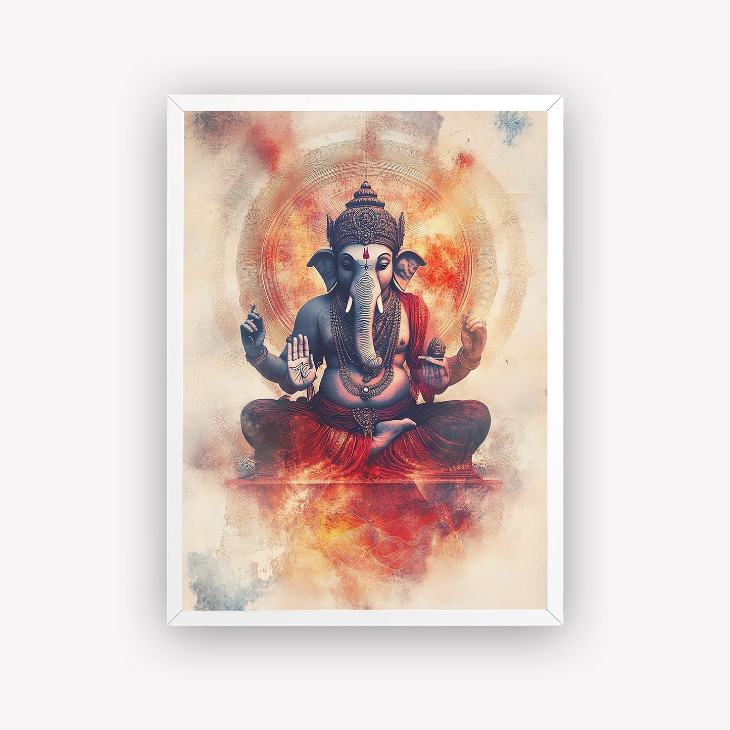 Lord Ganesha Painting Framed For Home and Office Wall Frame